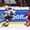 HELSINKI, FINLAND - DECEMBER 26: USA's Louis Belpedio #8 turns the pull the puck away from Canada's Anthony Beauvillier #21 during preliminary round action at the 2016 IIHF World Junior Championship. (Photo by Matt Zambonin/HHOF-IIHF Images)

